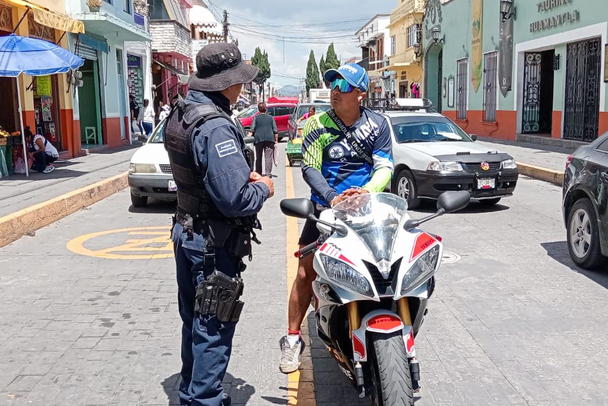 Pone en marcha policía municipal operativo ‘Rueda Seguro’ en Huamantla